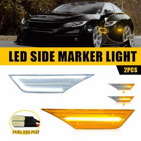 Ito-yzb-76546 Priority Part22 Fit 2016-2021 Honda Sequential Civic Led Marker Side Lights Turn Signal Drl Lamp