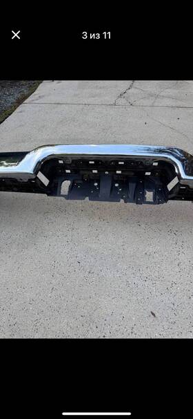 7ej71sz0aa Ram Chrome Rear Bumper For Dodge 3500 2024 No Sensors Heavy Duty