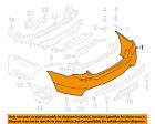 51128048594 Rear Cover Bmw Oem Bumper-bumper 12-14 Xdrive 550i 51128048594 Rear Cover Bmw Oem Bumper-bumper 12-14 Xdrive 550i