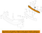 866312h000 Rear Oem Hyundai Bar Bumper-impact 07-10 Elantra