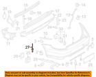 99750562500g2x Rear Oem Bumper-lining 911 05-08 Porsche Left