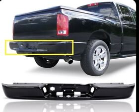 Ent-3108 Rear Step Bumper Face Bar Black Steel For 02-08 Ram 1500 04-09 2500 3500