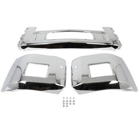Re184603f01 Refast-autoparts Front Bumper With Fog And Park Hole For 15-19 Chevy Silverado 2500 3500 Steel Chrome