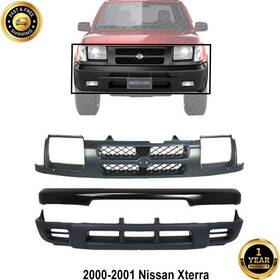 12718223 Replacement Front Bumper Face Bar And Grille &lower Valance For 2000-2001 Nissan Xterra
