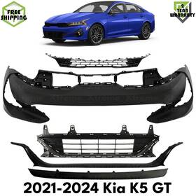 17164005 Replacement Front Bumper Cover Primed Plastic And Grille Assembly For 2021-2024 Kia K5 Gt