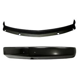 Bndl-221336 Replacement For Gmc C2500 88-97 2-piece Front Bumper Face Bar Valance