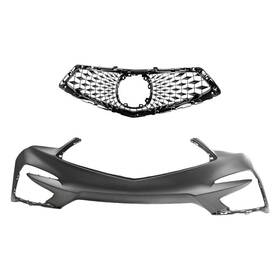 Bndl-236918 Replacement For Acura Rdx 19-21 2-piece Front Bumper Cover Grille Capa Certified