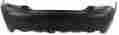 Rept760143pq Replacement Primed Rear Bumper Cover For 2011-2012 Toyota Avalon To1100293c