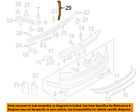 4e0810916b Retainer Audi Rear Bumper-upper 04-10 Quattro Oem A8