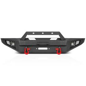 Ateafb007 Road Beast Front Bumper For 1992-1997 Ford F-150 F-250 F-350 With Led Work Lights D-rings