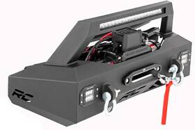 51004 Rough Country Exo Winch Mount With Leds For 2017-2020 Super Duty 2wd/4wd -