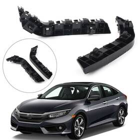Runa 550722923632 For 2017 2019 Honda Civic Front Bumper Retainer Bracket Support Lh Rh 2pcs Us