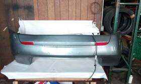 187-00337 Saab 08-11 9-3 4 Door Sedan Rear Bumper Cover With Park Assist