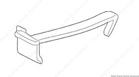 4560066 Saab Original 9-5 Bumper Attaching Rail Front Rh Oem X 3