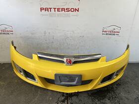 15813787 Saturn 07-10 Sky Front Bumper Cover With Lights And Grill Sunburst Yellow Paint 34u