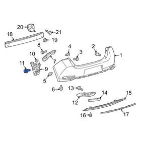 5216102020 Scion Oe For Xb 2008-2015 Bumper Corner Cover Clip