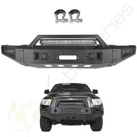 Cb125737s01 Scitoo Powder Coated Front Bumper Assembly Winch Ready W Lights For 07-13 Toyota Tundra