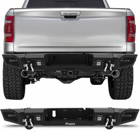 Sc169606t01 Scitoo For 2010-2018 Dodge Ram 2500 3500 Rear Bumper Assembly With Led Lights And D-rings