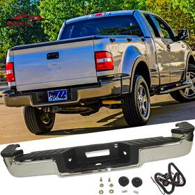 Rk-rb-ff-091-e Seagull-parts Chrome Rear Step Bumper Assembly For 2004-2009 Ford F-150 Flareside Style