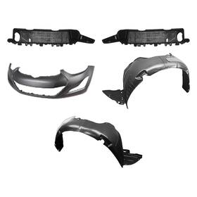 Bndl-99610 Sherman 5-pc Front Bumper Cover Kit