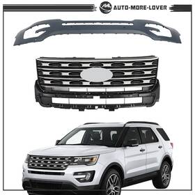 Al1713822lv Silscvtt Primed Front Bumper Cover And Grille For 2016 2017 Ford Explorer Fo1200577c