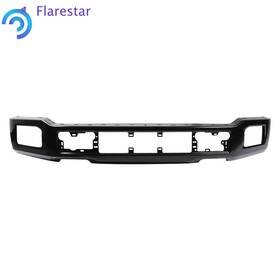 Fs1051500sr Silscvtt Steel Front Bumper Face Bar For 2018 2019 2020 Ford F-150 With Fog Light Hole Black