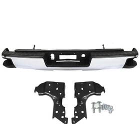Po300575lt Silscvtt Chrome Rear Step Bumper Assembly For Chevy Silverado Gmc Sierra 1500 2014-2018