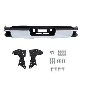 Po674200lt Silscvtt Rear Bumper Assembly Chrome For 2015 16-2019 2018 Sierra Silverado 2500hd 3500hd