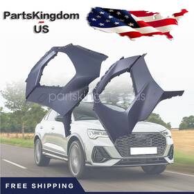83a807107fgru Soillar For Audi Q3 19-23 Bumper Face Bar End Extension Front Left Right Side Hand Pair