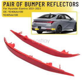 92406-aa100 Soillar Rear Driver And Passenger Bumper Reflectors For Hyundai Elantra Sedan 2021-2023