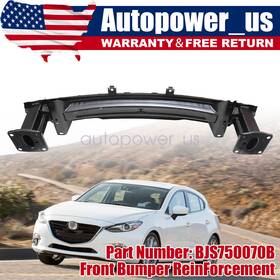 Bjs750070b Soillar Front Bumper Reinforcement Steel Fit Mazda 3 2014-2016 New Us