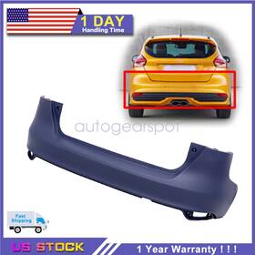 F1ez-17906-ma Soillar F1ez 17906 Ma New Replacement Rear Bumper Cover Fits 2015-2018 Ford Focus Sedan