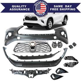 Mtot002055a Soillar B C 13pcs Complete Front Bumper Assembly Compatible With 2020-2023 Toyota Highlander