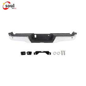 Ssf43785 Soulshelf Chrome Rear Bumper Assembly With Sensor Holes Fit For Ford F-250 F-350 2017-2022