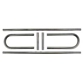 91651861 Speedway Motors Custom Nostalgia U-weld Hotrod Nerf Bar Kit 1 Inch Tubes
