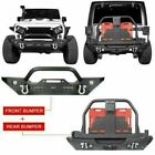 Bxg.3018 Steel Black Front Or Rear Bumper With Tire Carrier Fit 2007-2018 Jeep Wrangler Jk