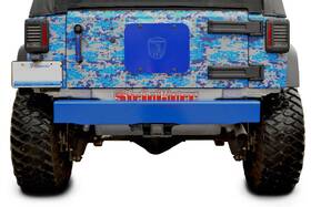 J0047864 Steinjager Bumpers Wrangler Jk 2007-2018 Bumper Rear Cap Style Playboy Blue