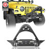 Bxg.1013 Stinger Front Bumper With Winch Plate And Lights For Jeep Wrangler Yj Tj 1987-2006
