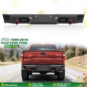 Suvc1610 Suvwinner Rear Bumper For 1999-2016 3rd Gen Ford F250 F350 F450 Super Duty With Sensor Holes