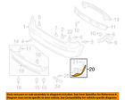 Suzuki 7188080j005pk Extension Left 07-13 Bumper-molding Oem Rear Sx4