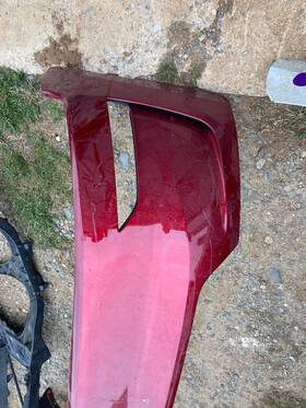1898735-00-f Tesla 2013449-s0-f Model Y Juniper Front Upper Bumper Fascia Red 2025-2026