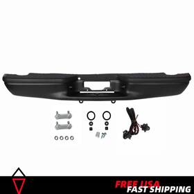 Fo1103103 Tfauto Black Rear Bumper Assembly For Flareside 1997-2003 F150 2004 F-150 Heritage
