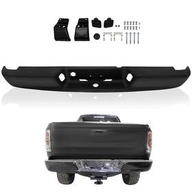 Th126410e The-one-fp Black Steel Rear Bumper Assembly For 2003-2009 Dodge Ram 2500 3500 W / Brackets