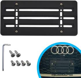 Tn Trunknets Inc 721767903297 Front Bumper License Plate Bracket For Audi Holder Black