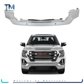 Tm12871501s Top-modifiedstore Chrome Front Bumper Face Bar With Sensor Holes For 2019-2021 Gmc Sierra 1500