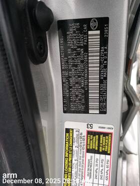 105-10086b Toyota Front Bumper Mesh Design Lower Grille With Camera Fits 18-20 Camry 8228408