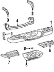 521510c040 Toyota Genuine Bumper Rear Oem