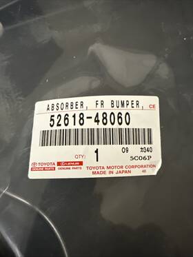 5261848060 Toyota Oem Lexus Rx350 Rx350h - Bumper Impact Absorber Front Lower