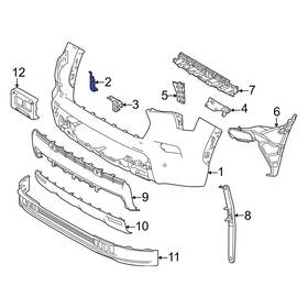 768620c010 Toyota Oe For Tundra 2022-2024 Right Inner Valance Panel Bracket