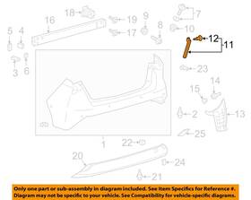 5257647060 Toyota Oem 19-22 Prius Awd-e Bumper Components-side Retainer